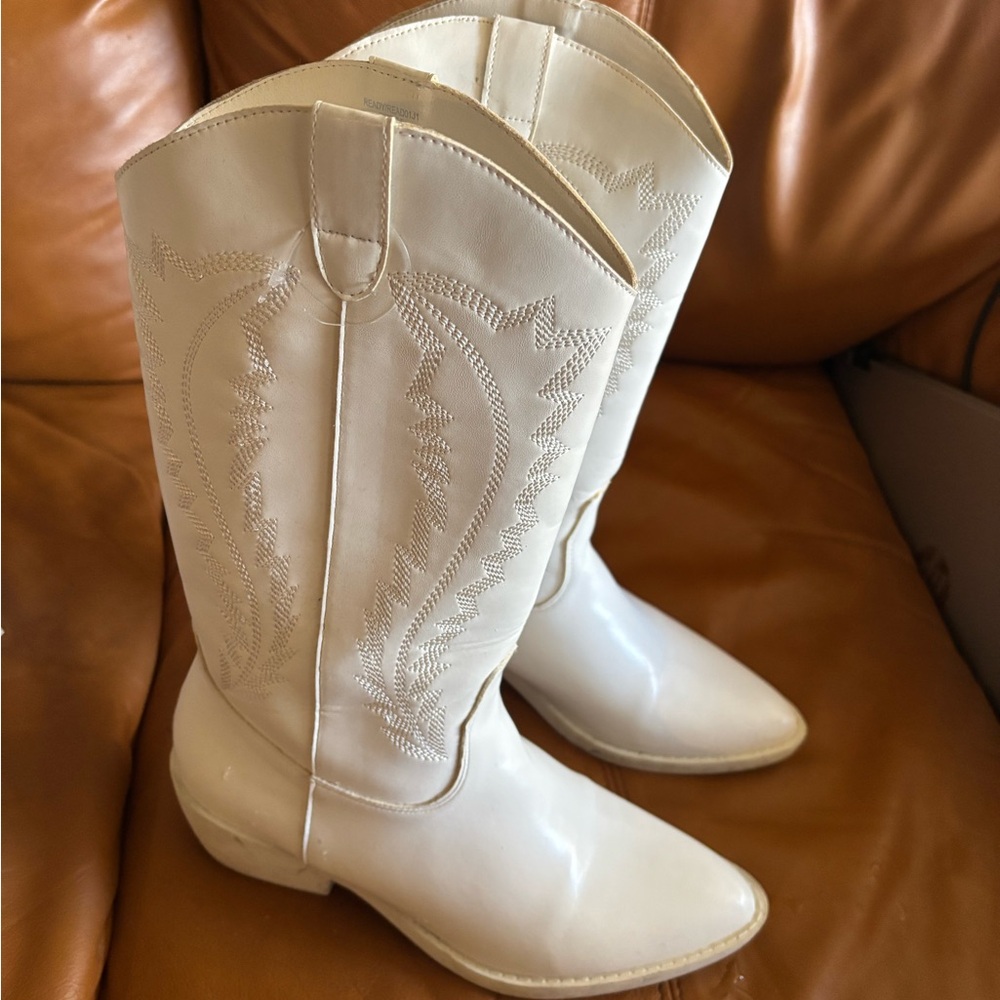 White Cowboy Boots